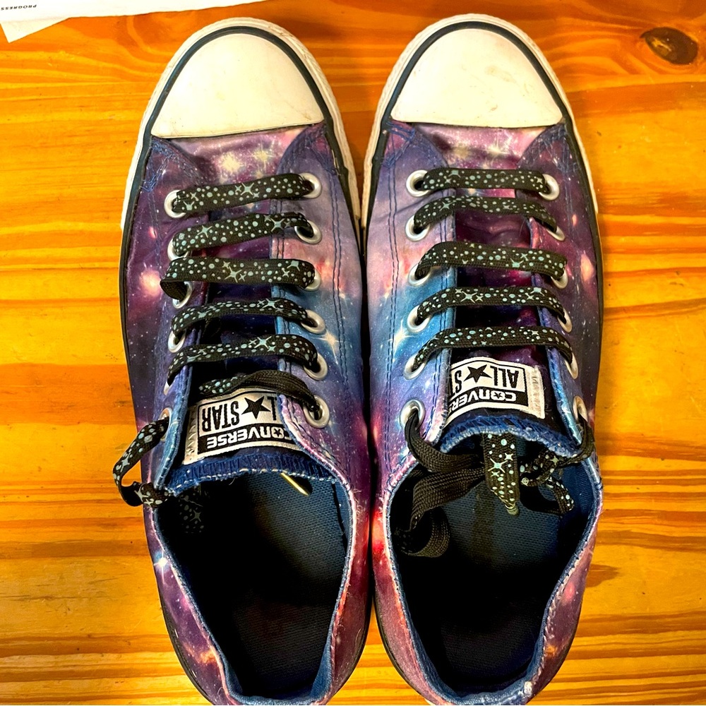 Galaxy Converse Sneakers Unisex Men’s 7 Women’s 9